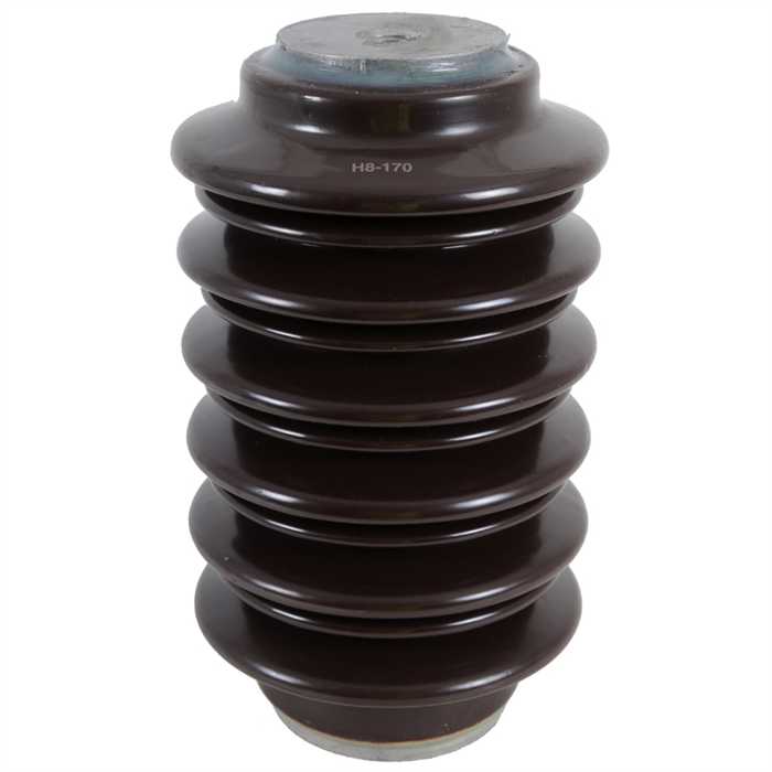 Ceramic outdoor post Insulator
Max Voltage : 30/36kV
Height : 300 mm - Overall Diameter 175 mm
Flexural strenght : 8000 N
Min creepage length : 1150 mm 
Top and base : M24/M24