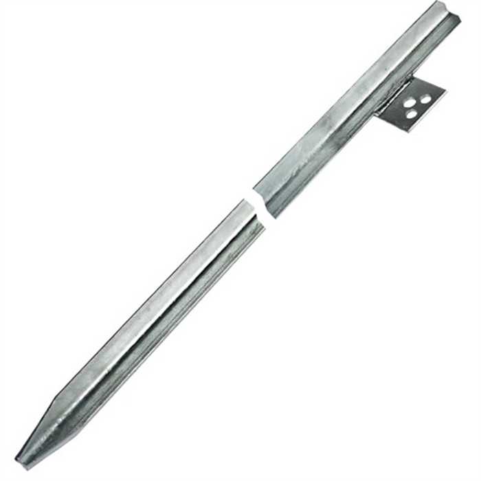 Piquet de terre en croix avec plaquette raccordement avec 3 trous
Dimensions piquet 50x50x3 mm- Longueur 2 m
galva a chaud 450 gr/m2 - Poids unit 5.04 kg