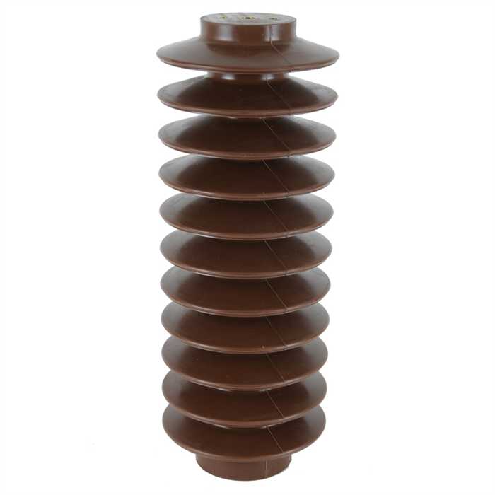 [CO6-170 B288] Bruine kleur cycloaliphatic hars isolatoren buitenopstelling 
Un 36 KV - 6000 N - H 360mm  - Boven M16 +2x M10 - Onder M24