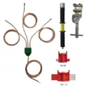Kit de mise en court-circuit et mise à la terre basse tension pour les systèmes de fusibles HRC.
