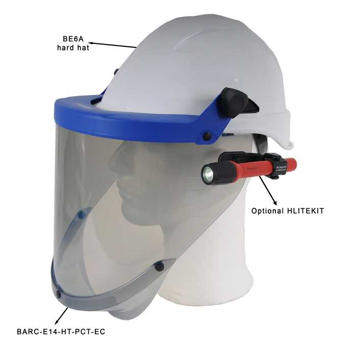 Ecran facial anti arc-flash- pour montage sur casque
ATPV 14 Cal/cm² - Class 2 selon GS-ET-29 - Ergonomic design