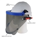 Ecran facial anti arc-flash- pour montage sur casque
ATPV 25 Cal/cm² - Class 2 selon GS-ET-29
Ergonomic design