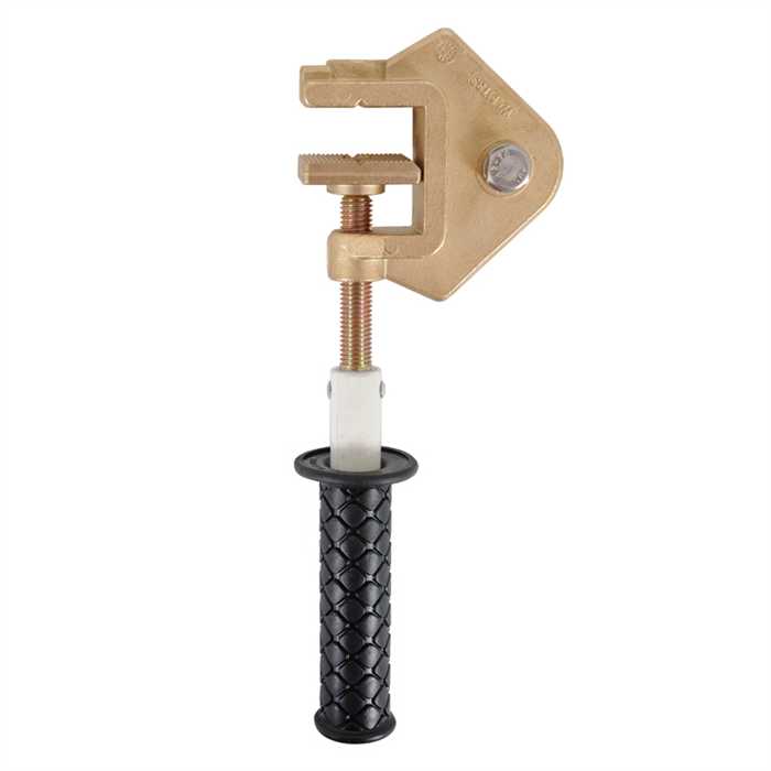 [MT40-PM] Aardingsklem - 40 kA/1s -  voor diameters en dikte tot 40 mm
Met isolerend handvat