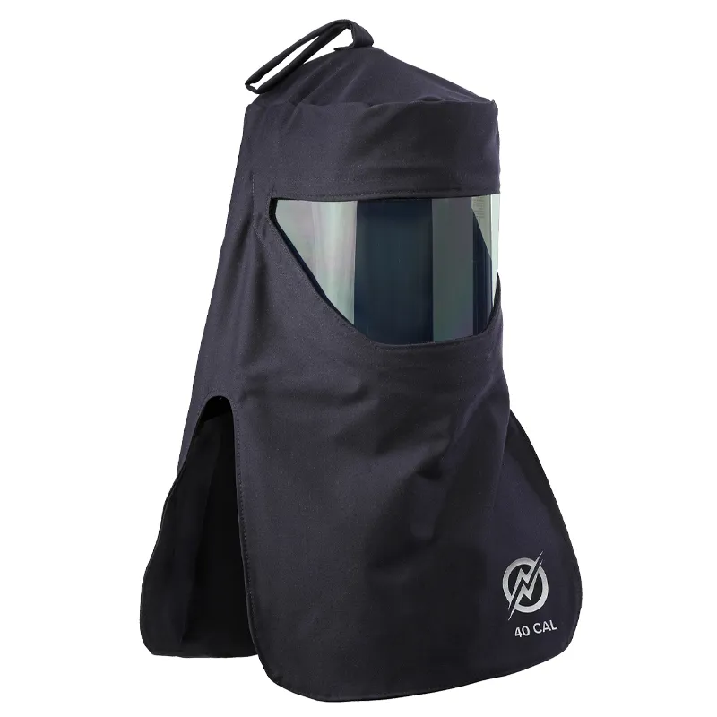 Coiffe de protection arcflash - CE - HRC4 - ATPV 40 Cal/cm²
Avec adaptateur universel pour fixation sur casque - Livré sans casque