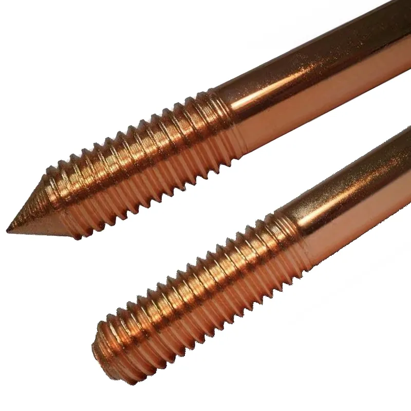 Earthing rod made op steel bonded with copper 100 micron
Diameter 14,2 mm - Length 1,50m
Threads both sides : M16