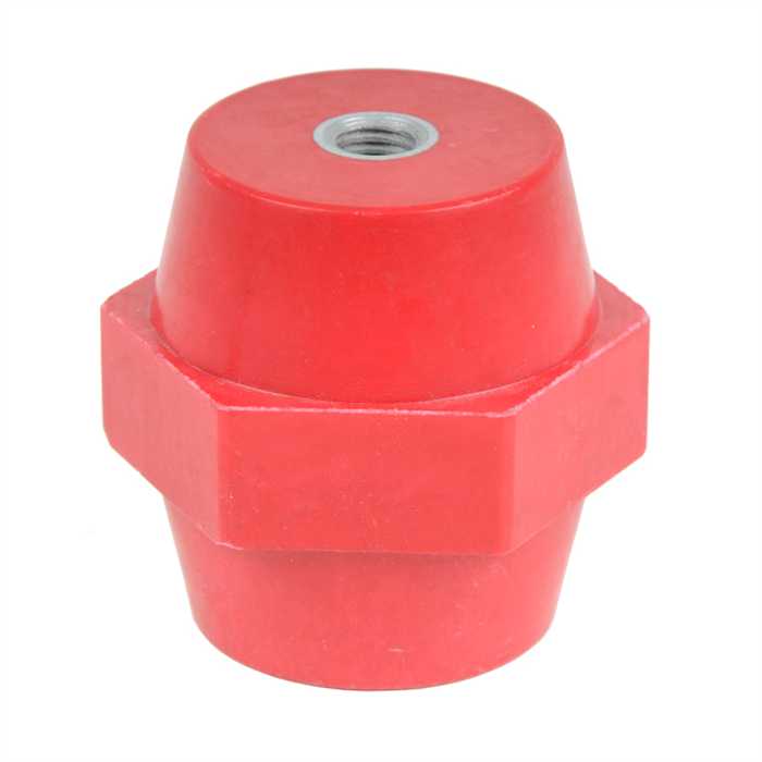[DB60PM8] Isolateur polyverre - hauteur 60 mm - inserts femelle/fem. (M8/M8)