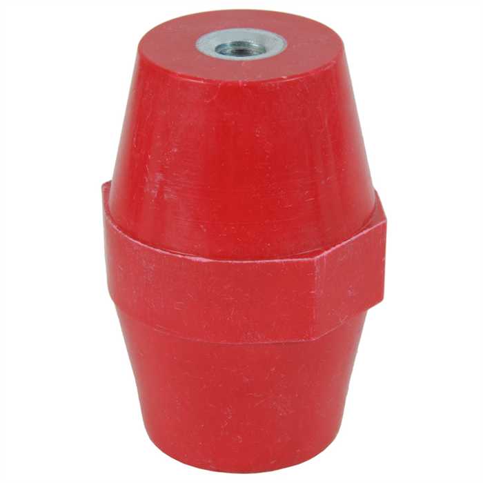 [DB75PM8] Isolateur polyverre - hauteur 76 mm - inserts fem/fem. (M8/M8)