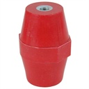 Polyglass insulator – Height: 76 mm – Female/female inserts