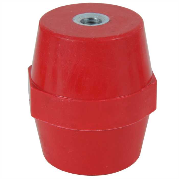 Polyglass insulator – Height: 75 mm – Female/female inserts