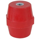 Polyglas isolator – Hoogte: 75 mm – Vrouwelijke/vrouwelijke inzetstukken