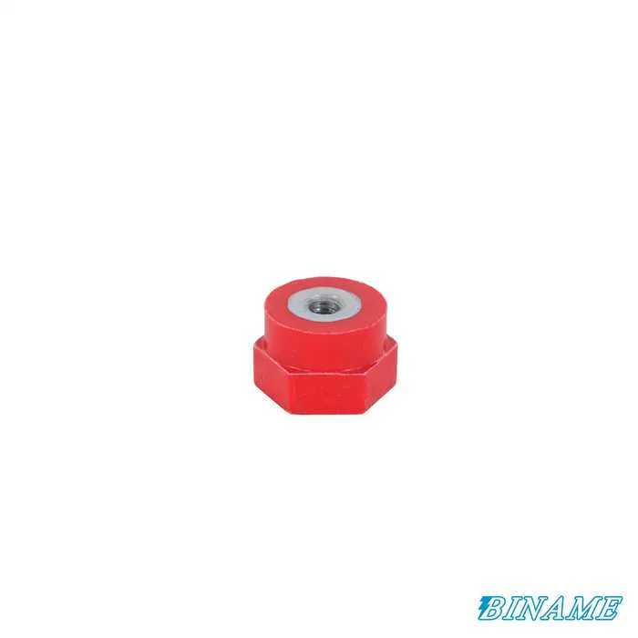 [CO/P16M4] Polyglas kolomisolator – Hoogte: 16 mm – Diameter: 20 mm – Vrouwelijke/vrouwelijke inzetstukken (M4/M4)