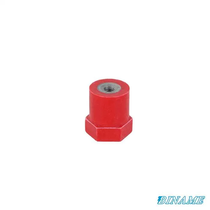 [CO/P25M4] Polyglas kolomisolator – Hoogte: 25 mm – Diameter: 20 mm – Vrouwelijke/vrouwelijke inzetstukken (M4/M4)