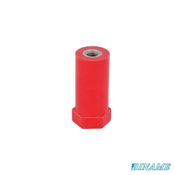 [CO/P45M6] Polyglass spacer insulator – Height: 45 mm – Diameter: 20 mm – Female/female inserts (M6/M6)