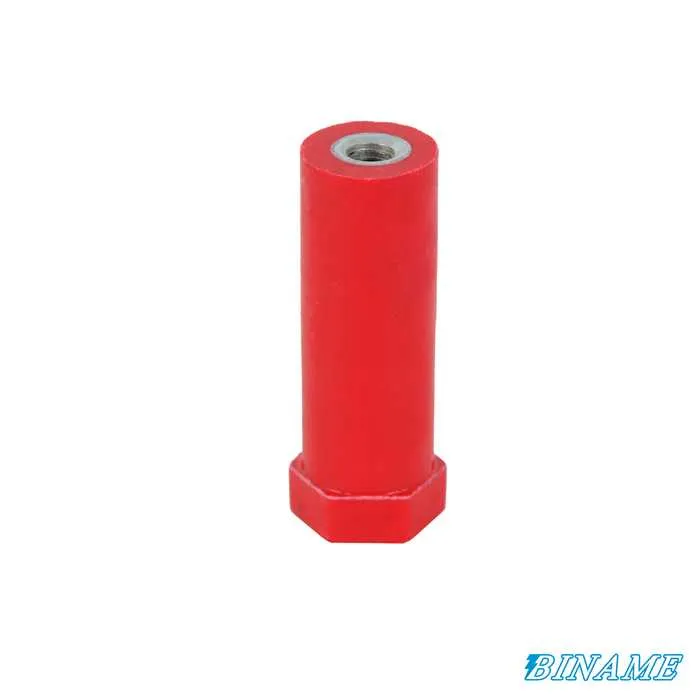 [CO/P60M6] Polyglass spacer insulator – Height: 60 mm – Diameter: 20 mm – Female/female inserts (M6/M6)