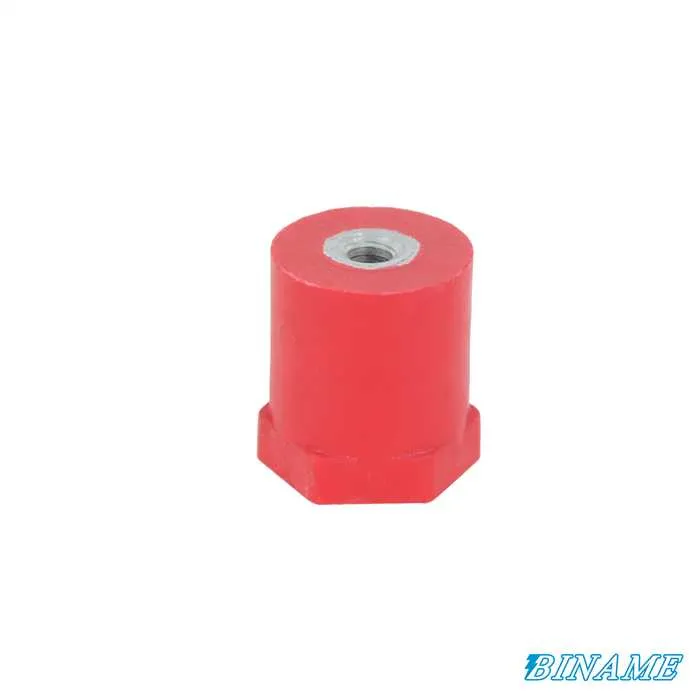 [CS/P35M6] Isolateur colonne polyverre - hauteur 35 mm - diamètre 30 mm - inserts femelle/femelle (M6/M6)