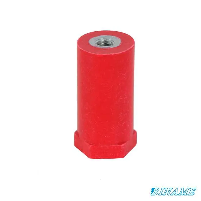 [CS/P60M6] Polyglas kolomisolator – Hoogte: 60 mm – Diameter: 30 mm – Vrouwelijke/vrouwelijke inzetstukken (M6/M6)