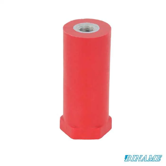 [CS/P70M6] Polyglas kolomisolator – Hoogte: 70 mm – Diameter: 30 mm – Vrouwelijke/vrouwelijke inzetstukken (M6/M6)