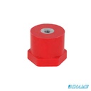Isolateur colonne polyverre - hauteur 35 mm - diamètre 40 mm - inserts femelle/femelle