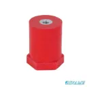 Isolateur colonne polyverre - hauteur 55 mm - diamètre 40 mm - inserts femelle/femelle