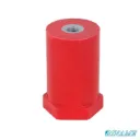 Polyglas kolomisolator – Hoogte: 65 mm – Diameter: 40 mm – Vrouwelijke/vrouwelijke inzetstukken