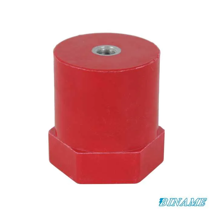 Polyglass spacer insulator – Height: 70 mm – Diameter: 60 mm – Female/female inserts