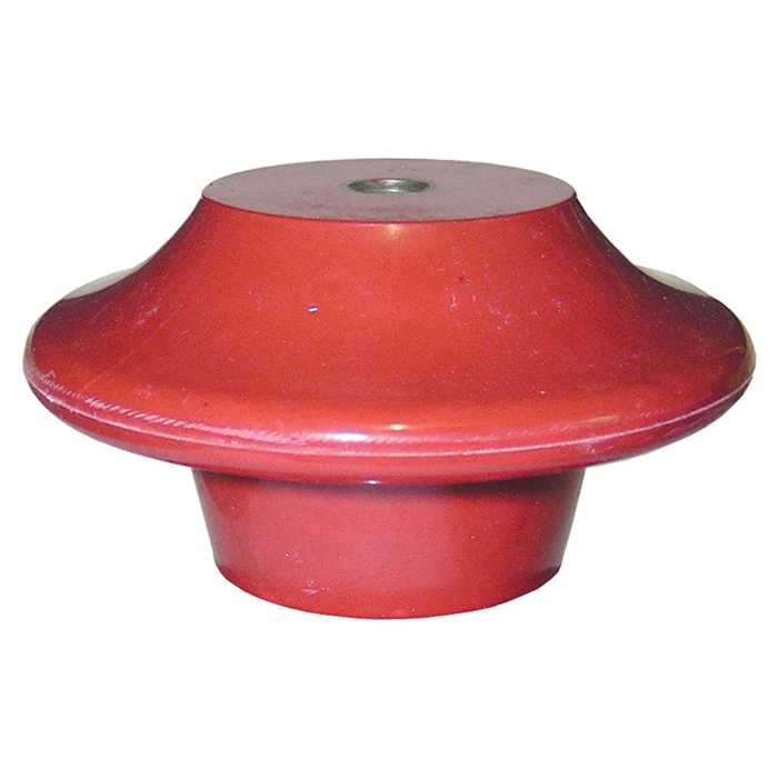 Isolateur polyverre à cloche - hauteur 52 mm - Ø100 mm - inserts femelle/femelle