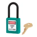Niet-geleidend veiligheidshangslot - 406 - Huis 3,8 cm breed, 4,4 cm hoog, beugel met een hoogte van 3,8 cm"