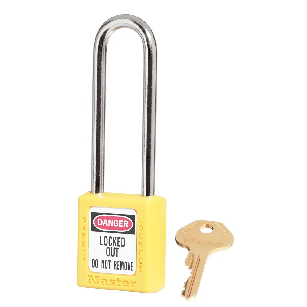 Cadenas de consignation - 410 LT - Corps 3,8 cm de large, 4,4 cm de hauteur, écartement anse 7,6 cm
