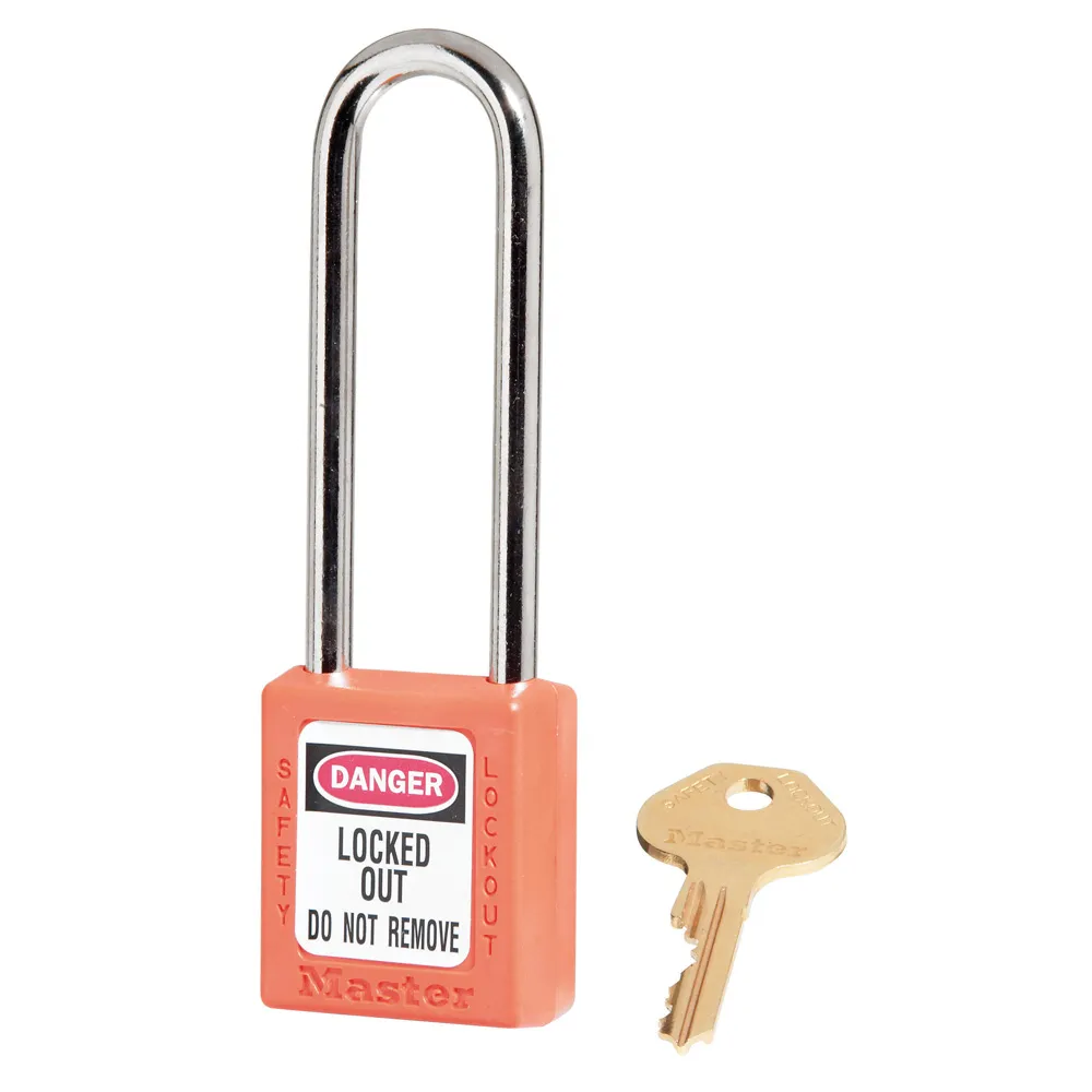 Cadenas de consignation - 410 LT - Corps 3,8 cm de large, 4,4 cm de hauteur, écartement anse 7,6 cm