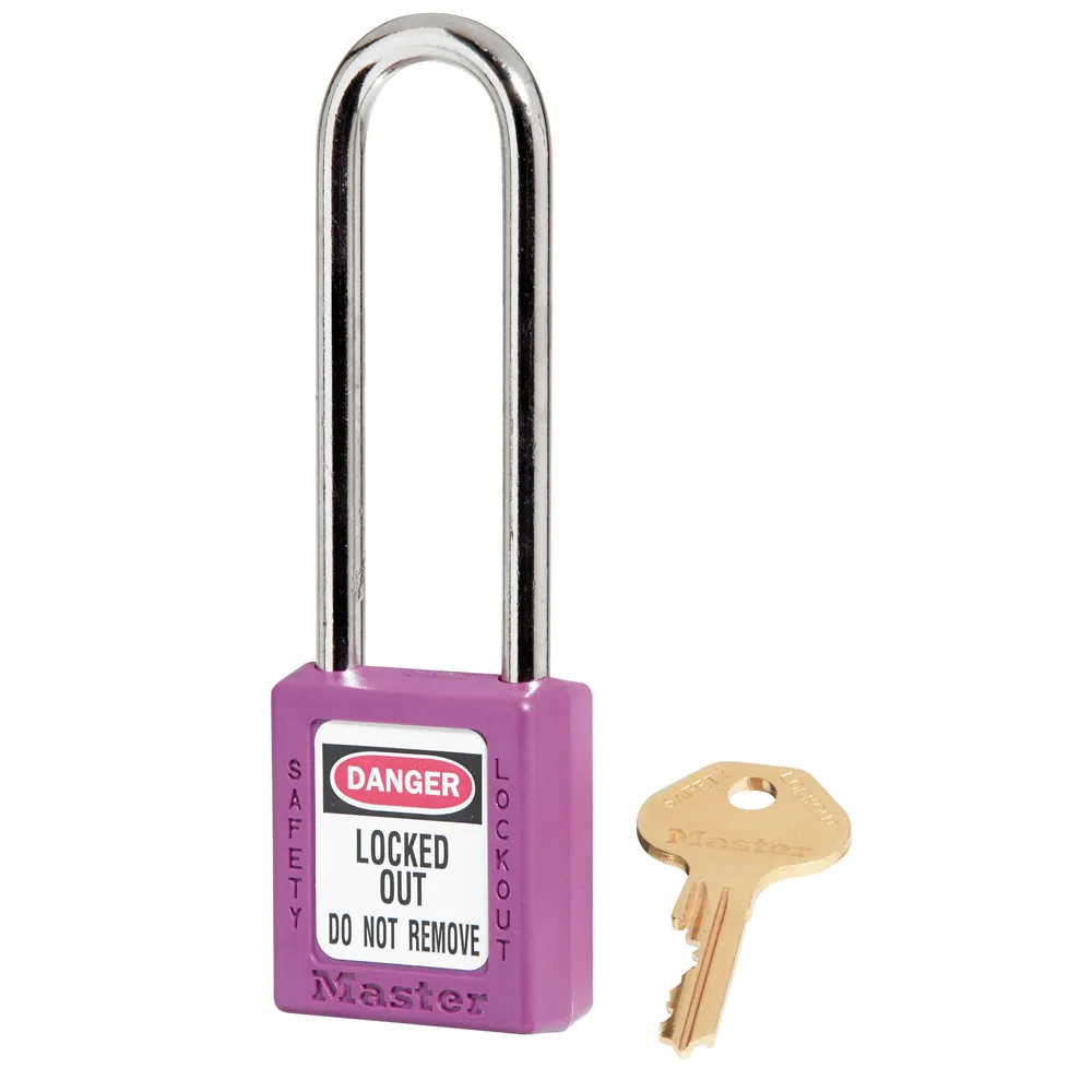 Veiligheidshangslot - 410 LT - Huis 3,8 cm breed, 4,4 cm hoog, beugel met een hoogte van 7,6cm"