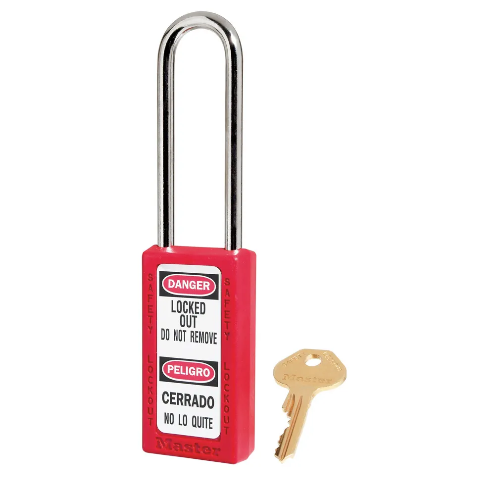 Cadenas de consignation - 411 LT - Corps 3,8 cm de large, 7,6 cm de hauteur, écartement anse 7,6cm