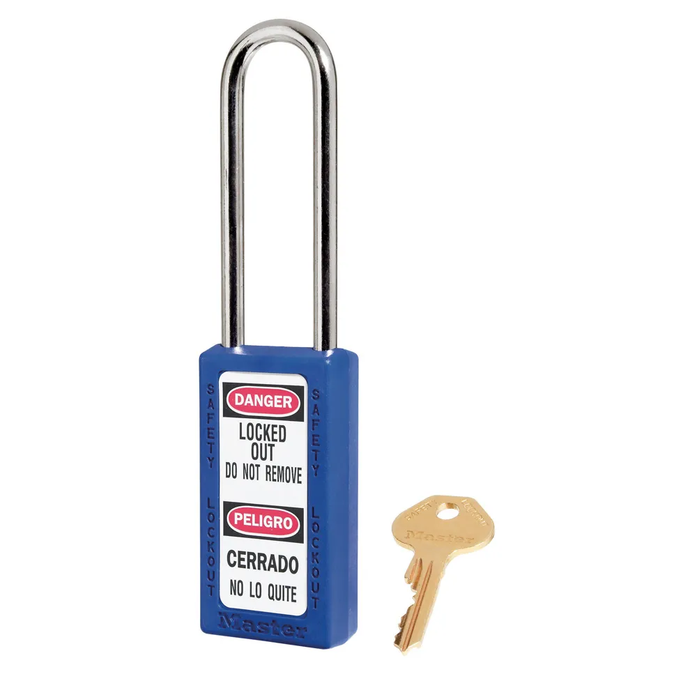Cadenas de consignation - 411 LT - Corps 3,8 cm de large, 7,6 cm de hauteur, écartement anse 7,6cm