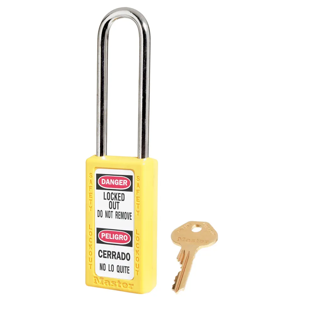 Veiligheidshangslot - 411 LT - Huis 3,8 cm breed, 7,6 cm hoog, beugel met een hoogte van 7,6cm
