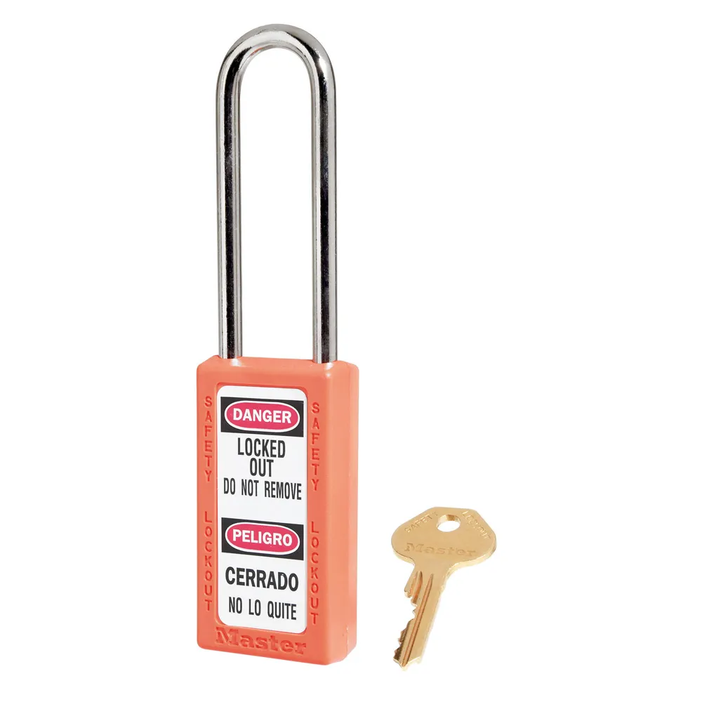 Cadenas de consignation - 411 LT - Corps 3,8 cm de large, 7,6 cm de hauteur, écartement anse 7,6cm