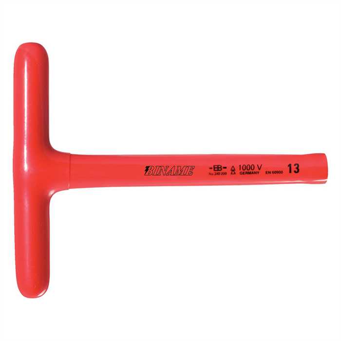 Insulated T-handle hex key – length 300 mm – compliant with IEC 60900