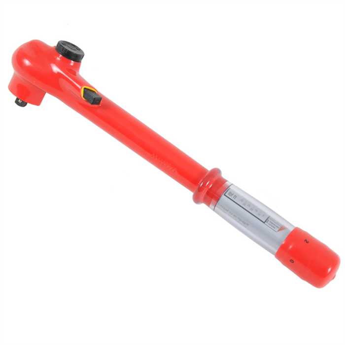 Clé dynamométrique avec cliquet réversible avec verrouilage 
Pour taille 3/8"