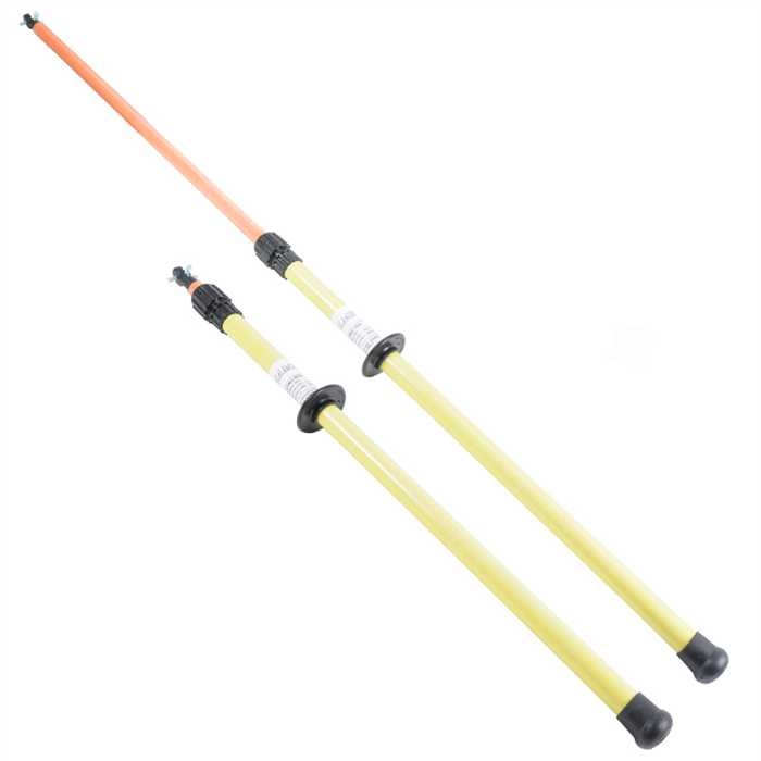 [PE-PV/150-U-TEL] Perche isolante télescopique embout universel cranté (Long. totale 1,50m - Long rétracté 0,85 m - 1 position)