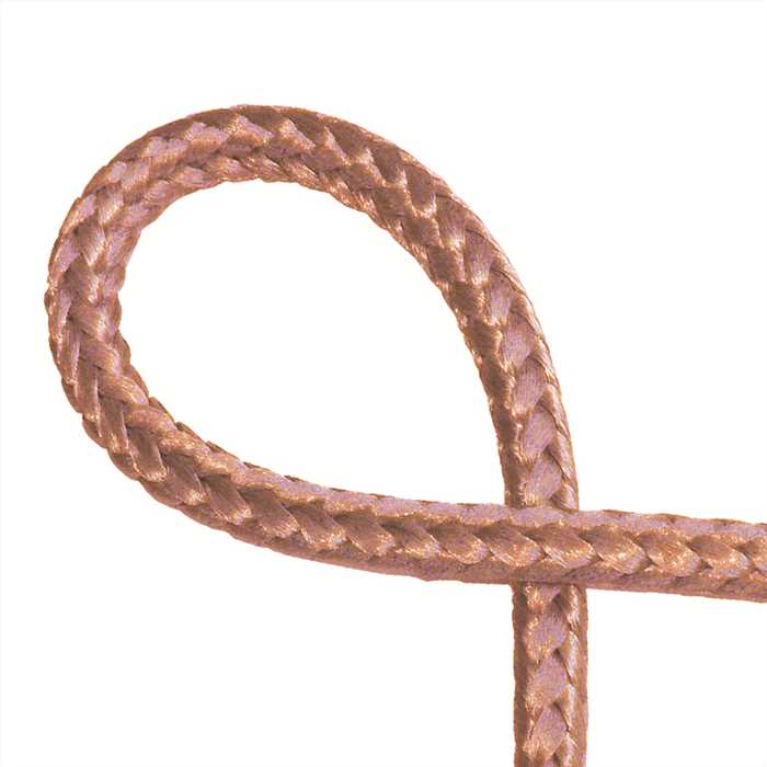 Tresse ronde cuivre rouge