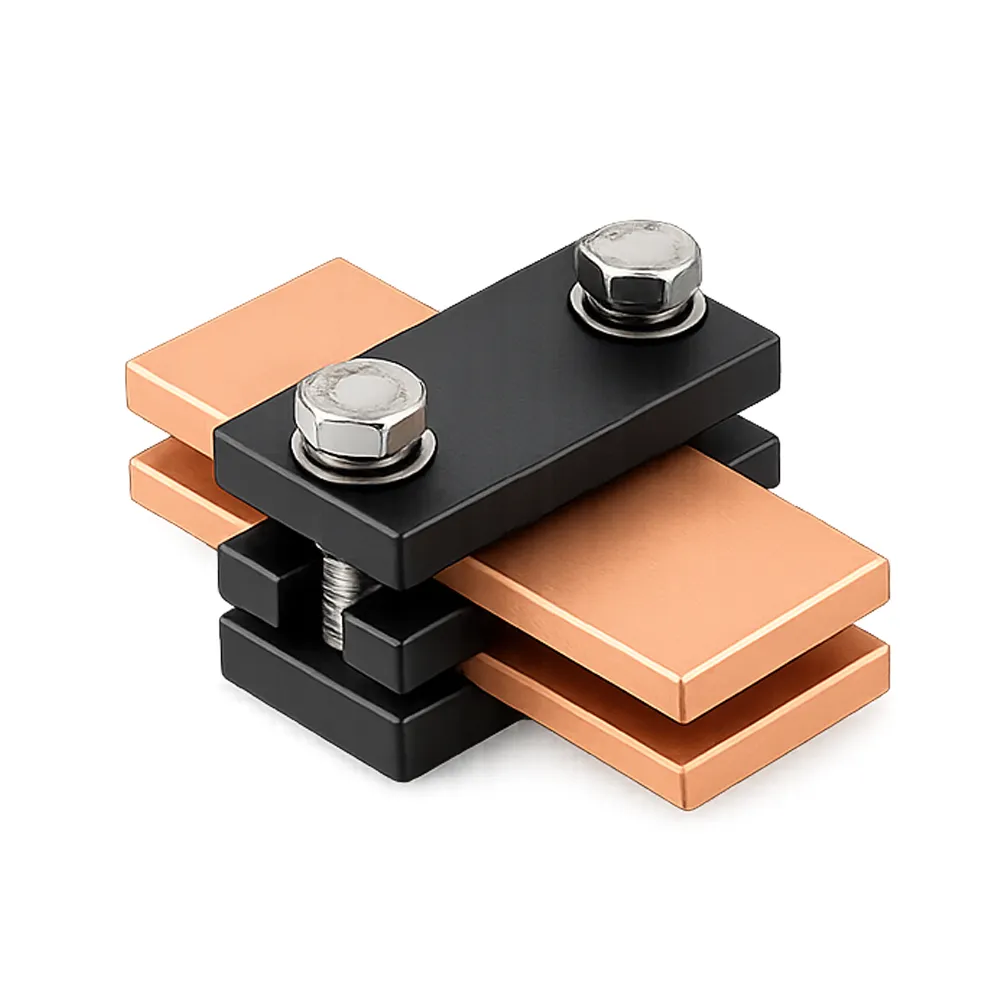 [B15992/10] Horizontale railsteun voor montage van rails op isolator – vast model (50 mm, voor 2 staven de 10 mm)
