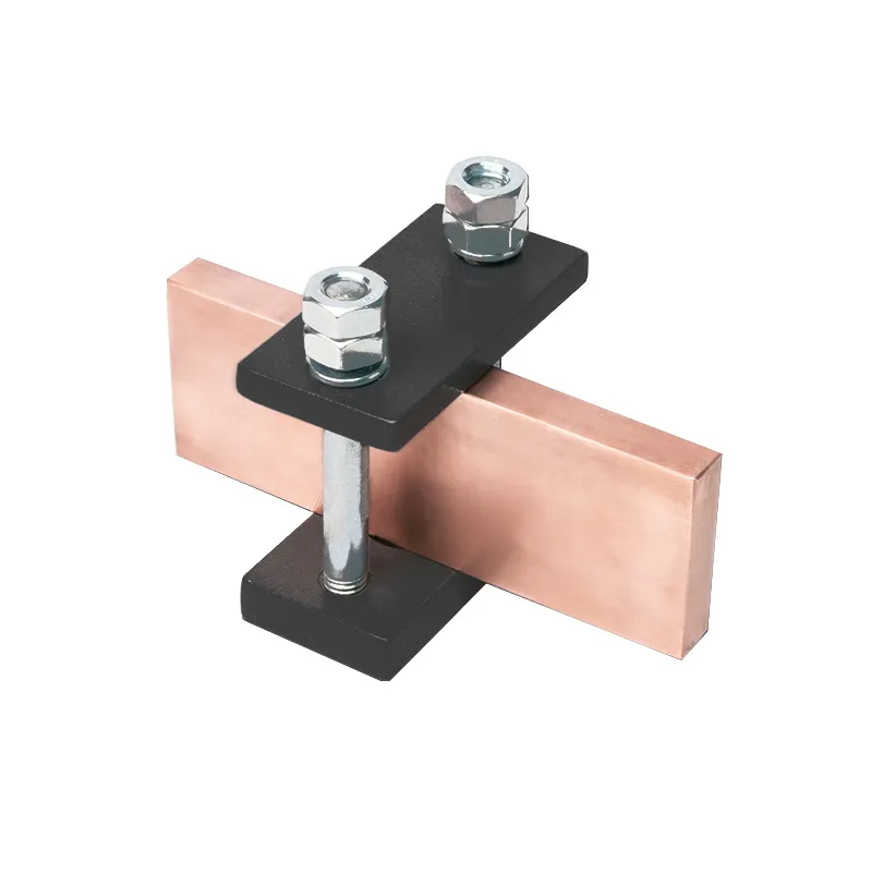 [B16542] Verticale railsteun (op kant) voor montage van rails op isolator – schuivend model (50 mm, Voor 1 sttaf van 5 à 20 mm)