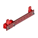 Barre d'équipotentialité avec coupure 50x5 (250mm²)
Trous utiles 6,5 mm - sur 2 isolateurs en polyester fibre de verre.