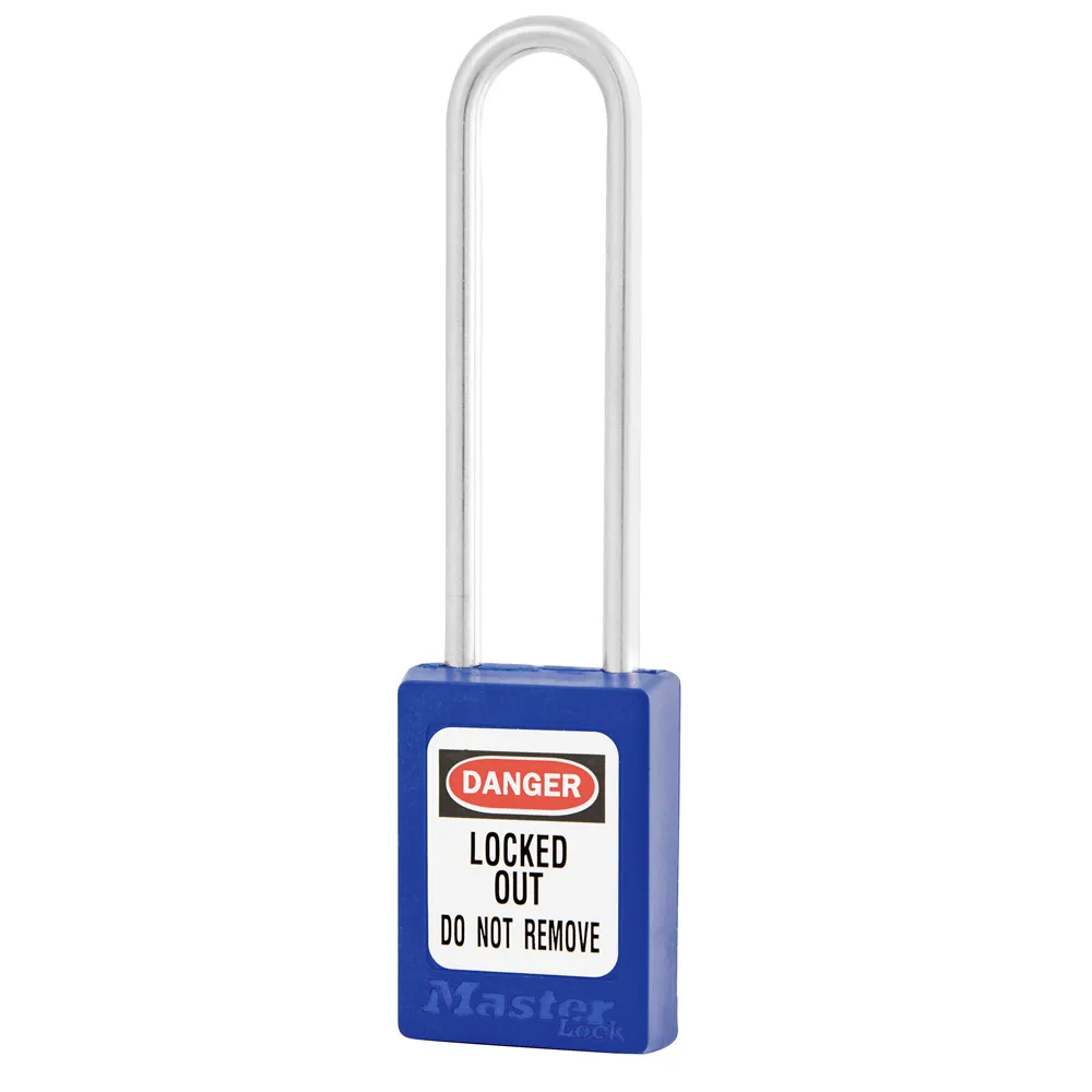 Cadenas de consignation - S31 LT - thermoplastique Zenex™ avec longue anse en acier inoxydable - avec système de retenue de clé