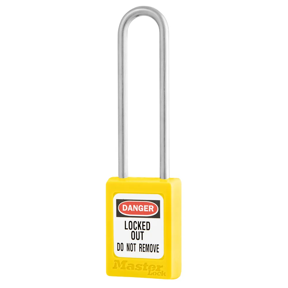 Cadenas de consignation - S31 LT - thermoplastique Zenex™ avec longue anse en acier inoxydable - avec système de retenue de clé