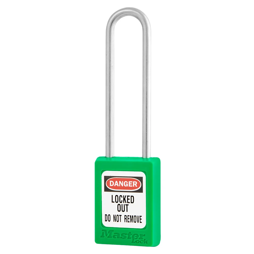 Cadenas de consignation - S31 LT - thermoplastique Zenex™ avec longue anse en acier inoxydable - avec système de retenue de clé