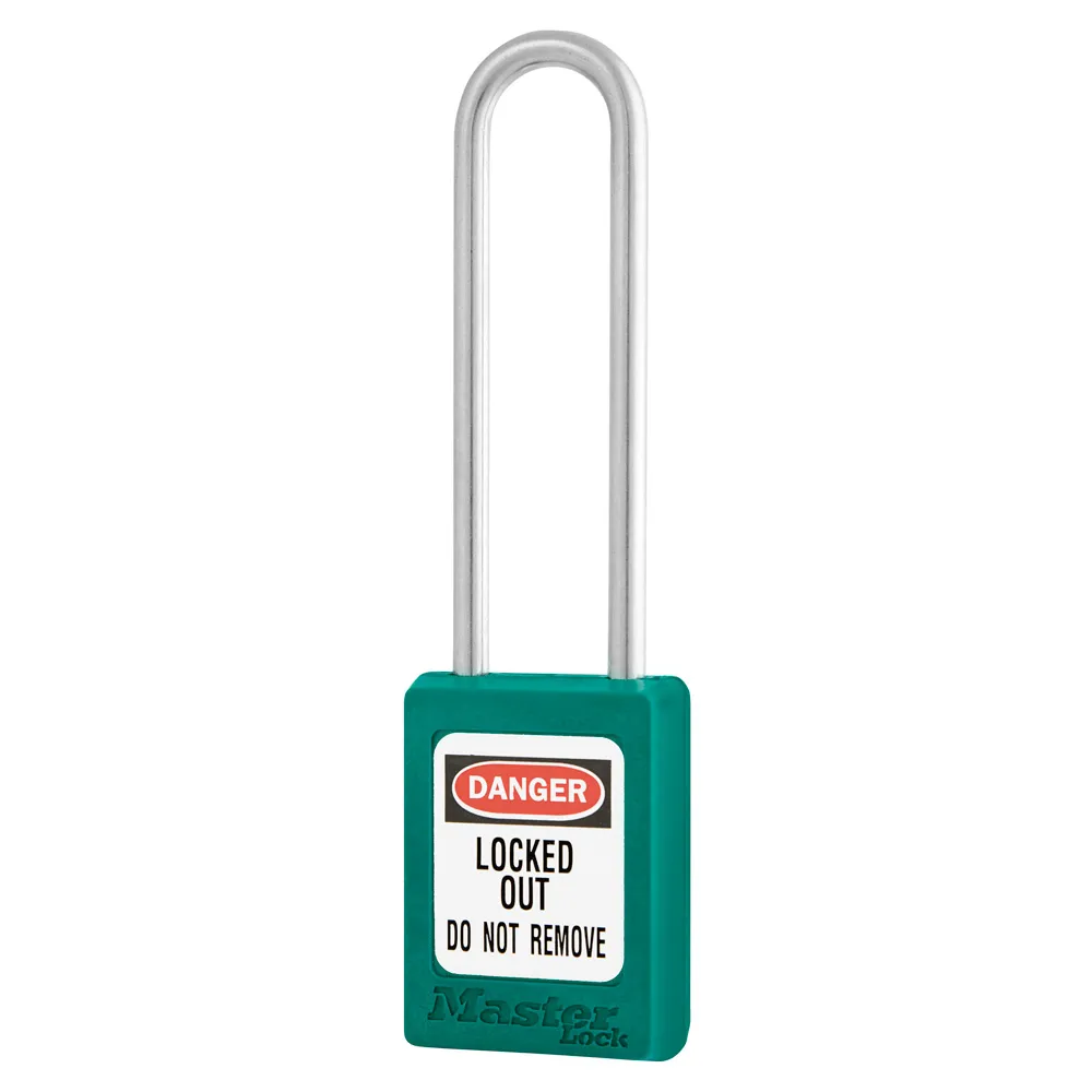 Cadenas de consignation - S31 LT - thermoplastique Zenex™ avec longue anse en acier inoxydable - avec système de retenue de clé