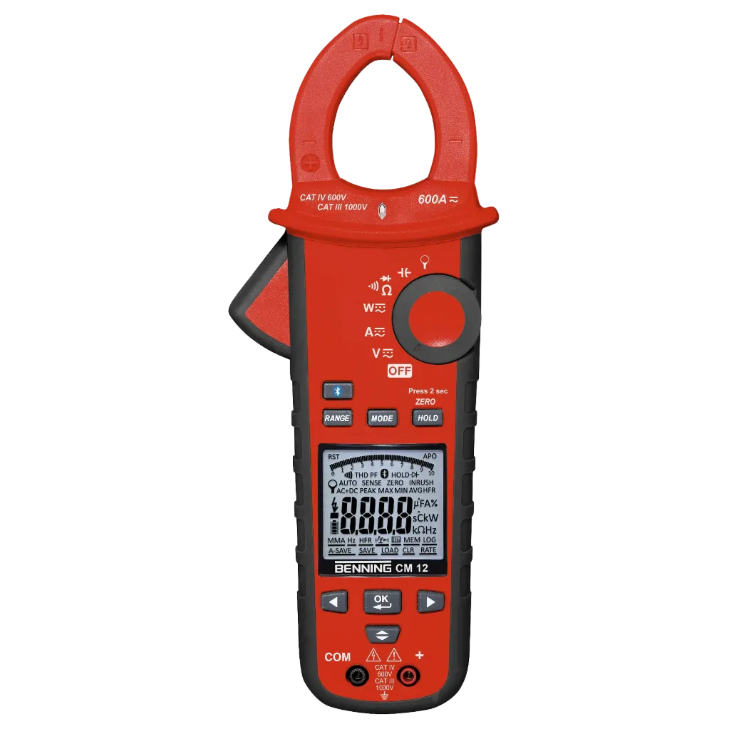 BENNING CM 12 - Pince ampèremétrique puissance TRUE RMS Bluetooth®