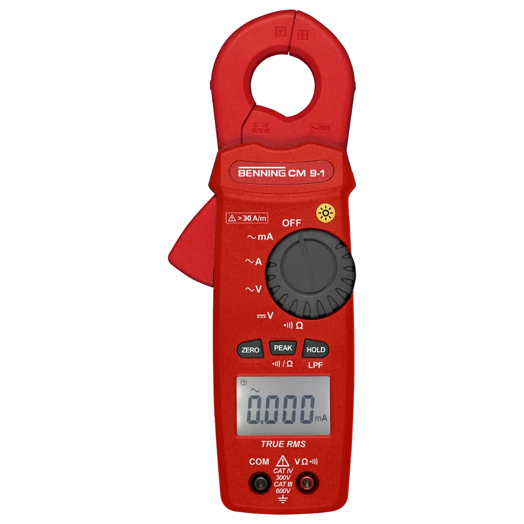 BENNING CM 9-1 - Pince ampèremétrique TRUE RMS pour courants de fuite