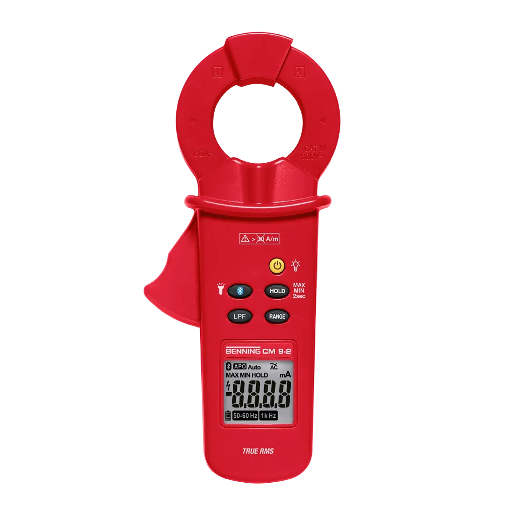 BENNING CM 9-2 - Pince ampèremétrique TRUE RMS pour courants de fuite Bluetooth®