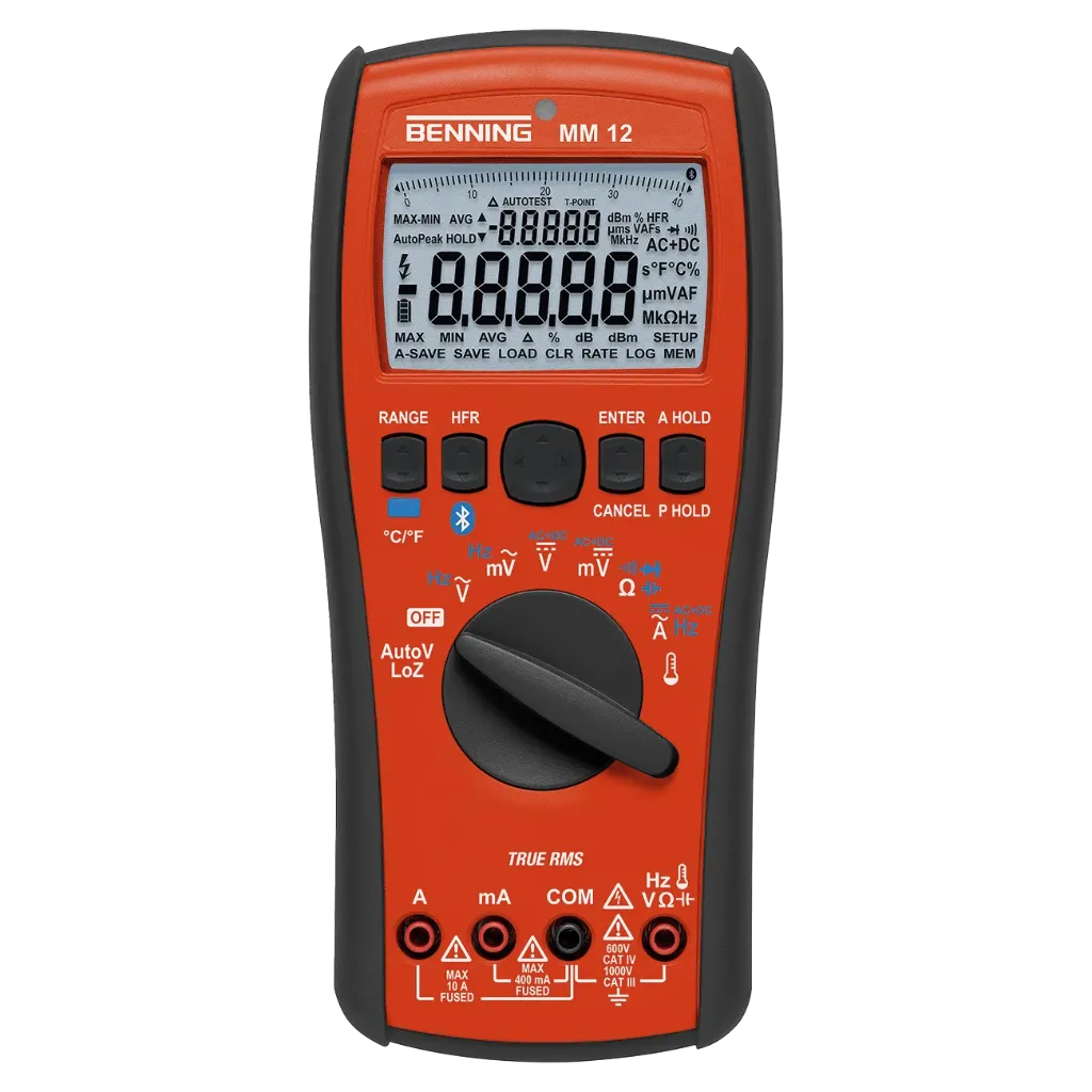BENNING MM 12 - Multimètre digital TRUE RMS Bluetooth® avec enregistrement
