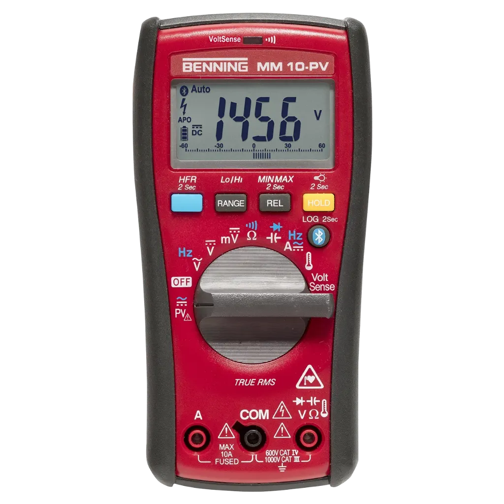 BENNING MM 10-PV - Multimètre digital TRUE RMS haute tension PV Bluetooth®